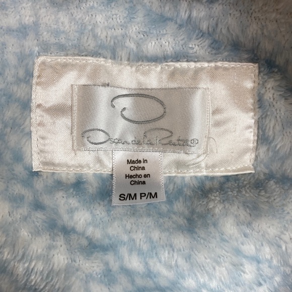 Oscar De La Renta Robe House Coat Sz S/M Full Zip - Picture 10 of 11